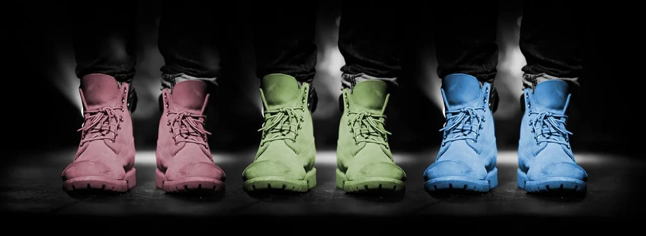 Colorful casual footwear collection